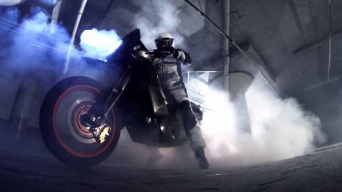 The World's First Two Wheeled Motorcycle Burnout