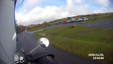 On beautiful Dartmoor, enjoying the autumnal colours, whilst cruising down to &