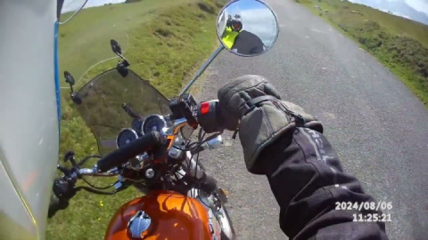 Interceptor 650 rides the Dartmoor back roads overcome beautiful hills.