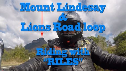 Lions rd and Mount Lindesay motorcycle ride vlog Australia.