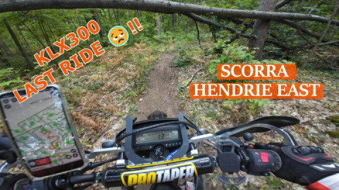 Hendrie East Tract on Kawasaki KLX300