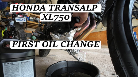 Honda Transalp XL750 - 1000 km oil change