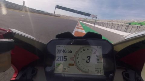 Ducati Official Tester, on track in Valencia for the Panigale V4 Press Launch