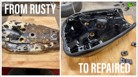 Restoring a 50 year old motorcycle seat pan! (70' Yamaha)
